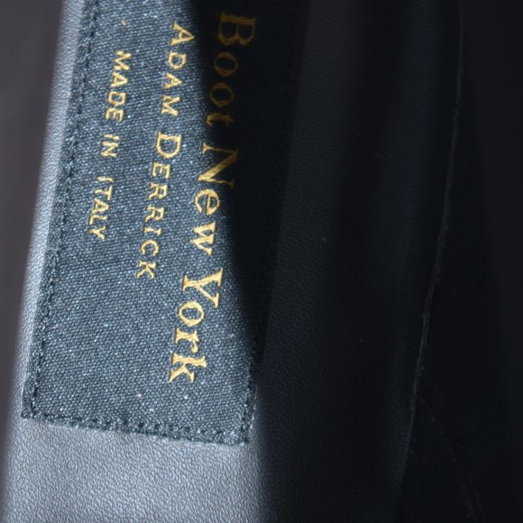 To Boot New York Carlton Apron Toe Leather Boots Black Size 11 - Picture 11 of 11